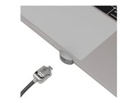 Compulocks Ledge Lock Adaptor for MacBook Pro 13" M1 & M2 with Combination Cable Lock Silve - Adapter för säkerhetslåsurtag - med kombinerat kabellås - för Apple MacBook Pro 13.3 in (M1, M2) UNVMBPRLDG01CL