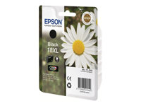 Epson 18XL - XL - svart - original - bläckpatron - för Expression Home XP-212, 215, 225, 312, 315, 322, 325, 412, 415, 422, 425 C13T18114010