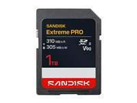 SanDisk Extreme PRO - Flash-minneskort - 1 TB - Video Class V90 / UHS-II - SDXC UHS-II SDSDXDE-1T00-GN4IN