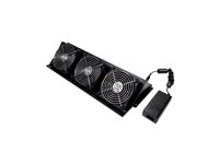 APC NetShelter CX Fan Booster Kit - Fläktbricka för stativ - AC 100/120/200/208/220/230/240 V - svart - TAA-kompatibel - för P/N: AR4024SPX432, NBWL0355A, SMX2KR2UX145, SMX3KR2UNCX145, SRT1000RMXLI, SRT1000RMXLI-NC AR4703