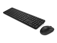 Dell Pro 5 KM526 - Sats med tangentbord och mus - full size - trådlös - 2.4 GHz - QWERTY - USA, internationellt - svart KM526-BLK-INT