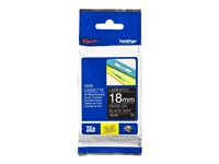 Brother TZe-345 - Standardlim - vitt på svart - Rulle (1,8 cm x 8 m) 1 kassett(er) bandlaminat - för Brother PT-D600; P-Touch PT-D450, D800, E550, P900, P950; P-Touch Cube Plus PT-P710 TZE345