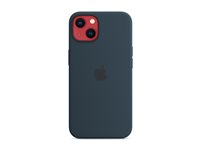 Apple - Baksidesskydd för mobiltelefon - MagSafe-kompatibilitet - silikon - avgrundsblå - för iPhone 13 MC2Y4ZM/A