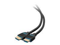 C2G 18in 4K HDMI Cable - Performance Series Cable - Ultra Flexible - M/M - HDMI-kabel - HDMI hane till HDMI hane - 50 cm - svart C2G10374