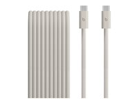 Beats - USB-kabel - USB-C (hane) till USB-C (hane) - USB 2.0 - 3 m - flätad, Snabbladdning upp till 240 W, förstärkt design - överspänningssten MHX74ZM/A
