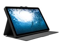 Targus Click-In - Vikbart fodral för surfplatta - termoplastisk polyuretan (TPU), polykarbonat (PC) - svart - för Samsung Galaxy Tab A11+, Tab A9+ THZ999GL
