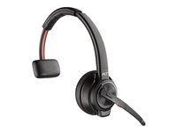 HP Poly Savi 8210 UC - Savi 8200 series - headset - på örat - DECT / Bluetooth - trådlös - aktiv brusradering - USB-A via Bluetooth-adapter - svart - Zoomcertifierad, UC-certifierad 8D3E9AA#ABB
