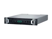 HPE Modular Smart Array 2070 16Gb Fibre Channel SFF Storage - SSD-array - 92 TB - 24 fack (SAS-3) - SSD 7.68 TB x 12 - 16Gb Fibre Channel (extern) - kan monteras i rack - 2U - med 4 x 16Gb SFP FC XCVR sändare P84181-B25