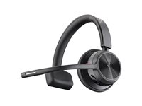 HP Poly Voyager 4310 - Headset - på örat - Bluetooth - trådlös, kabelansluten - USB-A - svart - Certifierad för Microsoft-teams 77Y93AA