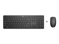 HP 235 - Sats med tangentbord och mus - trådlös - hela norden - för Pro Mobile Thin Client mt440 G3; ProBook 445 G8, 455 G8, 455 G9; ZBook Studio G9 1Y4D0AA#UUW