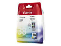 Canon CL-38 - Färg (cyan, magenta, gul) - original - blister - bläcktank - för PIXMA iP1800, iP1900, iP2500, iP2600, MP140, MP190, MP210, MP220, MP470, MX300, MX310 2146B007