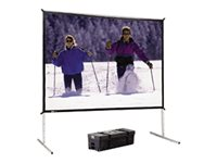 Da-Lite Fast-Fold Deluxe Screen System - Projektorduk - bakre - 16:9 - Dual Vision 88693