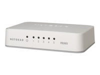 NETGEAR FS205 - Switch - ohanterad - 5 x 10/100 - skrivbordsmodell FS205-100PES