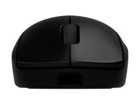 Logitech G PRO 2 - Mus - gaming - höger- och vänsterhänta - optisk - 8 knappar - trådlös, kabelansluten - 2.4 GHz, USB - USB Logitech LIGHTSPEED-mottagare - svart 910-007296