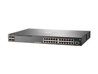 HPE Aruba 2930F 24G PoE+ 4SFP - Switch - L3 - Administrerad - 24 x 10/100/1000 (PoE+) + 4 x gigabit SFP (upplänk) - rackmonterbar - PoE+ (370 W) JL261A#ABB