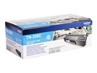 Brother TN326C - Cyan - original - tonerkassett - för Brother DCP-L8400CDN, DCP-L8450CDW, HL-L8350CDW, HL-L8350CDWT, MFC-L8650CDW, MFC-L8850CDW TN326C