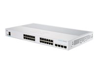 Cisco Business 250 Series CBS250-24T-4G - Switch - L3 - smart - 24 x 10/100/1000 + 4 x Gigabit SFP - rackmonterbar CBS250-24T-4G-EU