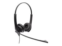 Jabra BIZ 1100 USB Duo - Headset - på örat - kabelansluten - USB - svart - universitet - Certifierad för Microsoft-teams, Zoomcertifierad (paket om 10) 1159-0159-MULTI