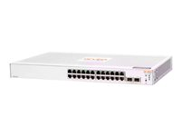 HPE Networking Instant On 1830 24G 2SFP Switch - Switch - smart - 24 x 10/100/1000 + 2 x Gigabit SFP - skrivbordsmodell, rackmonterbar JL812A#ABB
