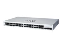 Cisco Business 220 Series CBS220-48FP-4X - Switch - smart - 48 x 10/100/1000 (PoE+) + 4 x 10 Gigabit SFP+ (upplänk) - rackmonterbar - PoE+ (740 W) CBS220-48FP-4X-EU
