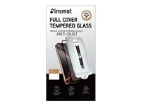 Insmat - Skärmskydd för mobiltelefon - lätt och anti-damm, super full täckning - glas - ramfärg svart - för Apple iPhone 17 Pro Max 861-1678