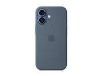 Apple - Skydd för mobiltelefon - MagSafe-kompatibilitet - silikon - ankare blå - för iPhone 17 MGEW4ZM/A