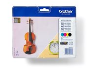 Brother LC127XL Value Pack - 4-pack - hög kapacitet - svart, gul, cyan, magenta - original - blister - bläckpatron - för Brother DCP-J4110DW, MFC-J4410DW, MFC-J4510DW, MFC-J4610DW, MFC-J4710DW LC127XLVALBP