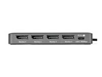 StarTech.com - Dockningsstation - USB-C / Displayport - 4 x DP - TAA-kompatibel QUAD-USB-DP-ADAPT