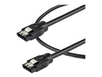 StarTech.com 0,3 m rund SATA-kabel - SATA-kabel - Serial ATA 150/300/600 - SATA (R) spärrad till SATA (R) spärrad - 30 cm - rund - svart SATRD30CM