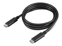Lenovo - USB-kabel - USB-C (hane) till USB-C (hane) - 20 V - 5 A - 1 m - stöd för 4K, USB-strömleverans (5A, 100W) - svart - för ThinkPad T16 Gen 4 21QN 4X90U90619