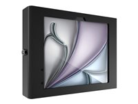 Compulocks iPad Air M2 & M3 11", Apex Secured Enclosure Wall Mount - Black - Hölje - för surfplatta - glasfäste, utrymme - låsbar - höggradig aluminium - svart - skärmstorlek: 11" - monteringsgränssnitt: 100 x 100 mm - väggmonterbar - för Apple 11-inch iPad Air (M2, M3, M4) 11APXB