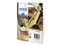 Epson 16 - 3.1 ml - cyan - original - bläckpatron - för WorkForce WF-2010, 2510, 2520, 2530, 2540, 2630, 2650, 2660, 2750, 2760 C13T16224010