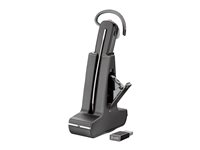 HP Poly Savi 8245 Office - Savi 8200 series - headset - inuti örat - konvertibel - DECT / Bluetooth - trådlös - USB-A via Bluetooth-adapter - svart - Zoomcertifierad 8D3H1AA#ABB