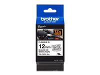 Brother TZe-FX231 - Självhäftande - svart på vitt - Rulle (1,2 cm x 8 m) 1 kassett(er) bandlaminat - för P-Touch PT-E550; P-Touch Cube PT-P910; P-Touch Cube Plus PT-P710; P-Touch Cube Pro PT-P910 TZEFX231