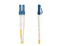 StarTech.com 5m (15ft) LC to SC (UPC) OS2 Single Mode Duplex Fiber Optic Cable, 9/125µm, Laser Optimized, 10G, Bend Insensitive, Low Insertion Loss - LSZH Fiber Patch Cord (SMLCSC-OS2-5M) - Patch-kabel - LC/UPC enkelläge (hane) till SC/UPC enkelläge (hane) - 5 m - 2 mm - fiberoptisk - duplex - 9 / 125 mikrometer - OS1/OS2 - upp till 10 Gbps dataöverföringshastighet, halogenfri, passiv - gul SMLCSC-OS2-5M