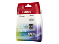 Canon CLI-36 Twin Pack - 2-pack - 12 ml - färg (cyan, magenta, gul) - original - blister - bläcktank - för PIXMA iP100, iP100wb, iP110, mini260, mini320, TR150 1511B018