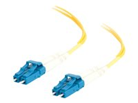 C2G LC-LC 9/125 OS1 Duplex Singlemode PVC Fiber Optic Cable (LSZH) - Patch-kabel - LC enkelläge (hane) till LC enkelläge (hane) - 1 m - 1 m - fiberoptisk - duplex - 9 / 125 mikrometer - OS1 - halogenfri - gul 85604