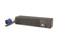 APC Metered Rack PDU AP7822B - Kraftdistributionsenhet (kan monteras i rack) - AC 200/208/230 V - ingång: IEC 60309 32A - utgångskontakter: 16 (power IEC 60320 C13, IEC 60320 C19) - 2U - 3.66 m sladd - för P/N: SCL500RM1U, SCL500RMI1U, SMX1500RM2UCNC, SMX2KR2UX145, SMX3KR2UNCX145, SMX750CUS AP7822B