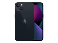 Apple iPhone 13 - 5G smartphone - dual-SIM / Internminne 128 GB - OLED-skärm - 6.1" - 2532 x 1170 pixlar - 2 bakre kameror 12 MP, 12 MP - front camera 12 MP - midnatt MLPF3QN/A