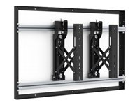 SMS Multi Display Wall Pro - Monteringskomponent (väggfäste) - Dra och glid - för LCD-display - svart, aluminium - skärmstorlek: 46" - för Samsung UE46A PW100003-P0