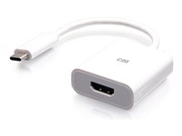 C2G USB-C to HDMI Audio/Video Adapter Converter - 4K 60Hz - White - Videokort - USB-C hane till HDMI hona - vit - 4K60Hz stöd C2G26936