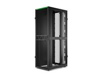 APC NetShelter SX Gen 2 - Rack skåp - 2258 H x 750 B x 1070 D mm, med sidor - golvstående - svart - 48U - 19" - TAA-kompatibel - för P/N: SMT1000RM1U, SMT750RM1U, SRTL10KRM4UT, SRTL5KRM2UI-HW, SRTL5KRM2UT-HW, SRTL8KRM4UT AR3157B2