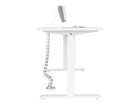 StarTech.com Spine Cable Management - Weighted Base Plate - Cord Cover - Cable Organizer - Cord Protector - Cable Raceway (CMVBMOD) - Kabelhållare - bordsmonterbar - 1.29 m - silver CMVBMOD