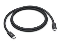 Apple Thunderbolt 5 Pro - Thunderbolt-kabel - 24 pin USB-C (hane) till 24 pin USB-C (hane) - USB4 / Thunderbolt 3 / Thunderbolt 4 / Thunderbolt 5 / DisplayPort 2.1 - 1 m - passiv, stöd för kedjekoppling - svart MDW94ZM/A