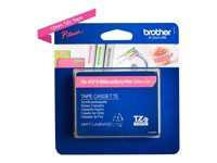 Brother TZe-MQP35 - Matt - vit på bärrosa - Rulle (1,2 cm x 5 m) 1 kassett(er) bandlaminat - för Brother PT-D210, D600, H110, P750, P950; P-Touch PT-E550; P-Touch Cube PT-P300, P910 TZEMQP35