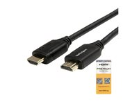 StarTech.com Premium Höghastighets HDMI-kabel med Ethernet - 4K 60 Hz - 1 m - HDMI-kabel med Ethernet - HDMI hane till HDMI hane - 1 m - svart - för P/N: EXTEND-HDMI-4K40C6P1, KITBXAVHDPEU, KITBXAVHDPUK, KITBXDOCKPEU, KITBXDOCKPUK HDMM1MP