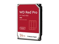 WD Red Pro WD241KFGX - Hårddisk - Enterprise - 24 TB - inbyggd - 3.5" - SATA 6Gb/s - 7200 rpm - buffert: 512 MB WD241KFGX