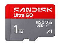 SanDisk Ultra GO - Flash-minneskort - 1 TB - A1 / UHS-I U1 / Class10 - mikroSDXC UHS-I SDSQUGN-1T00-GN6MN
