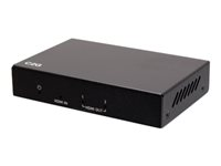 C2G 2-Port HDMI Distribution Amplifier Splitter - 4K 60Hz - HDR - 7.1 Audio - Video/audiosplitter - 2 x HDMI - skrivbordsmodell C2G41600