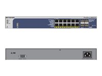 NETGEAR GSM5212P - Switch - L2+ - Administrerad - 12 x 10/100/1000 (PoE+) + 4 x kombinations-SFP - skrivbordsmodell, rackmonterbar - PoE+ GSM5212P-100NES